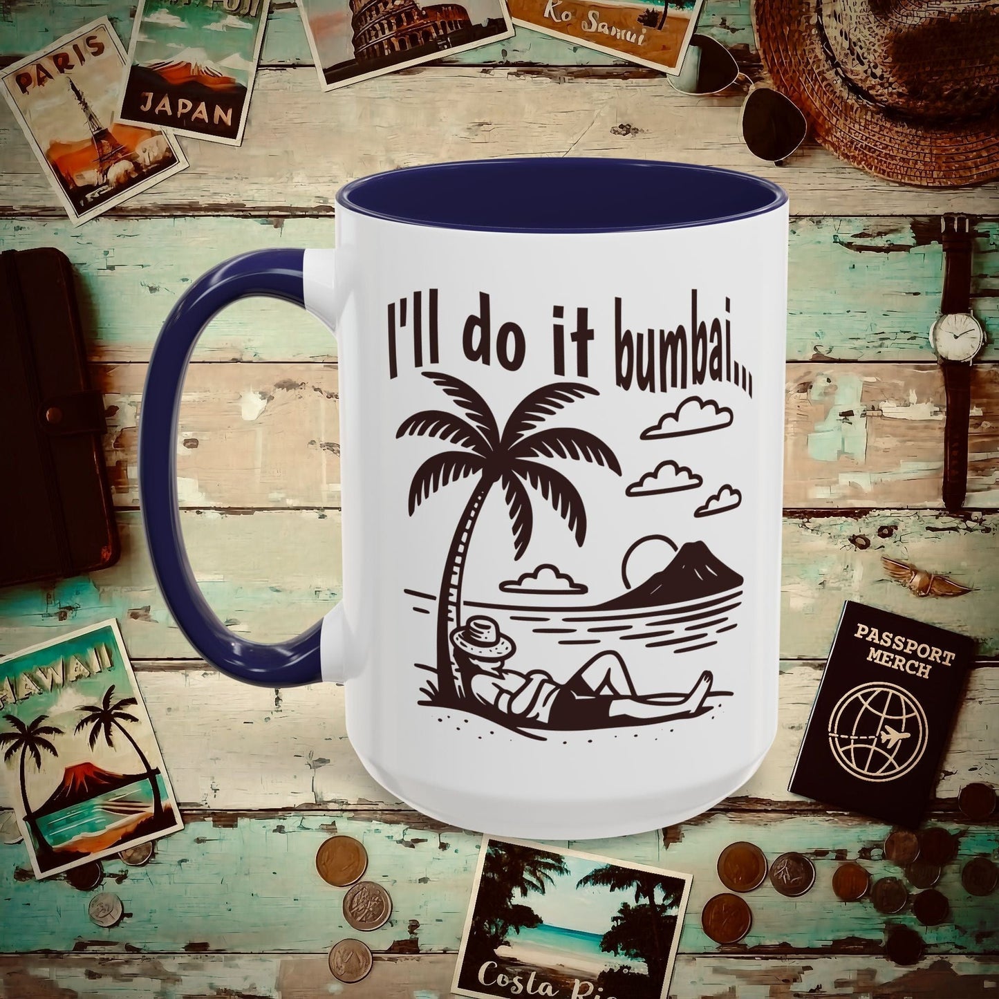 I'll do it bumbai, Hawaii, Hawaii 15oz Mug Navy / 15oz