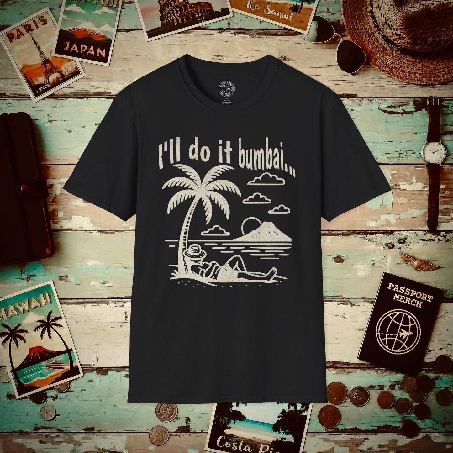 I'll do it bumbai, Hawaii T-Shirt Black / S