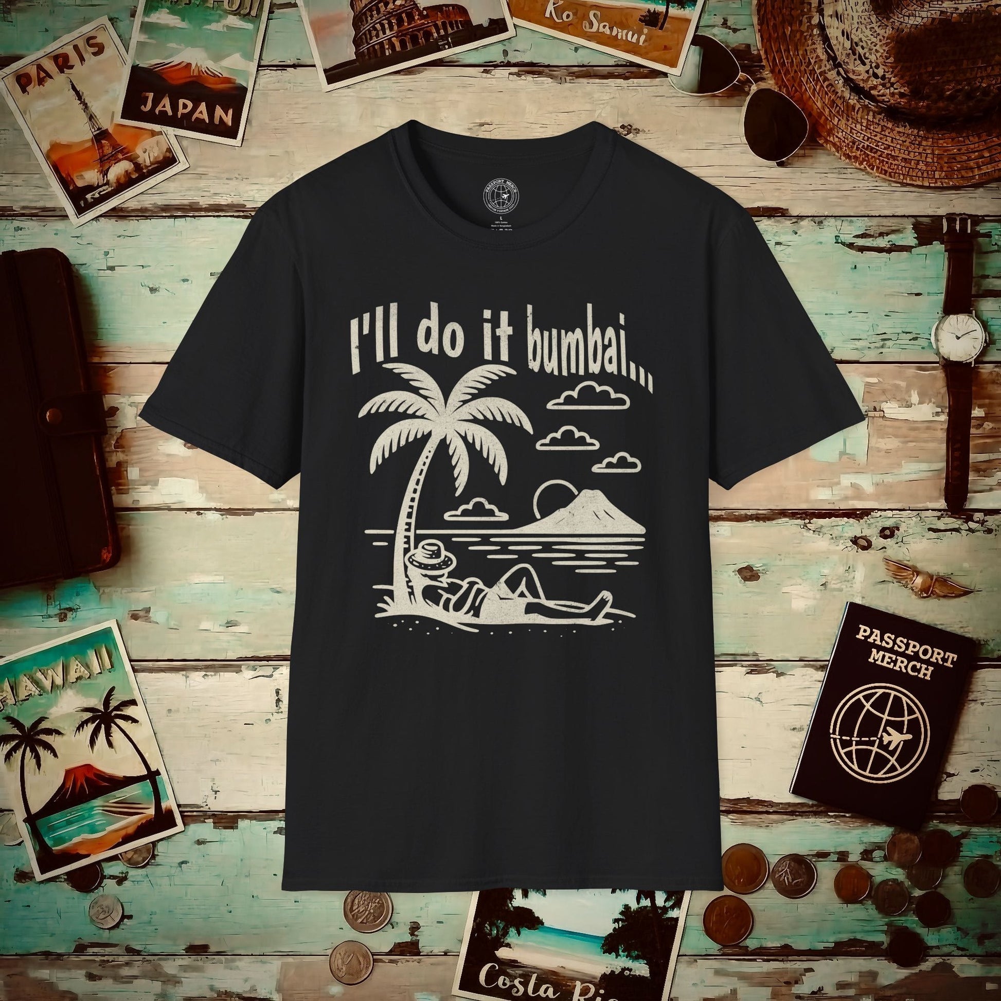I'll do it bumbai, Hawaii T-Shirt Black / S