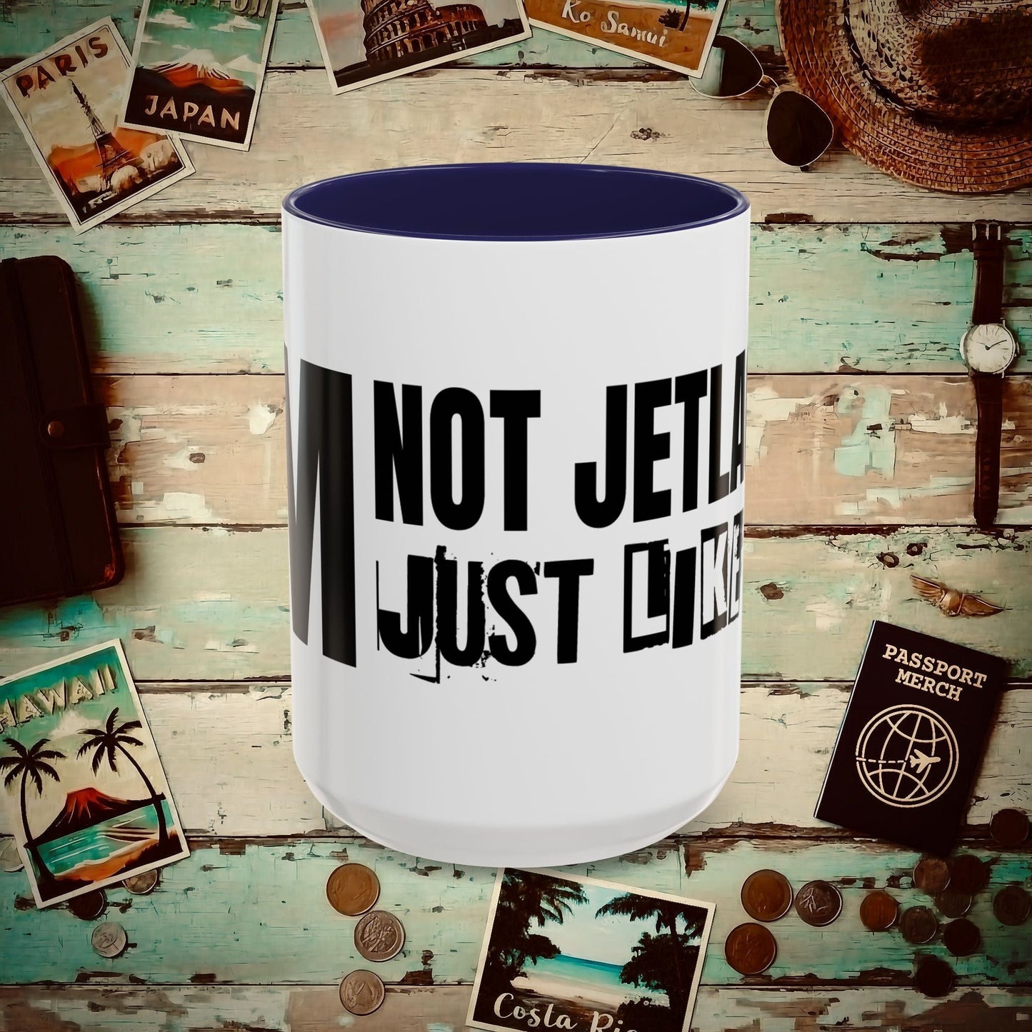 I'm Not Jetlagged 15oz Mug Navy / 15oz