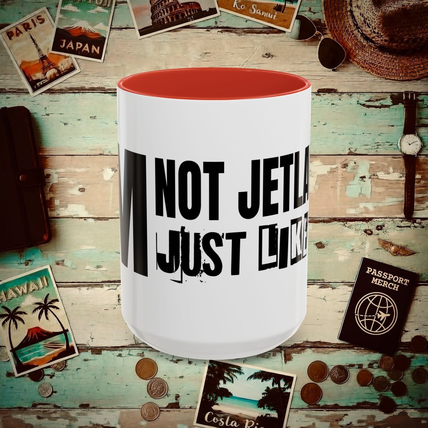 I'm Not Jetlagged 15oz Mug Red / 15oz