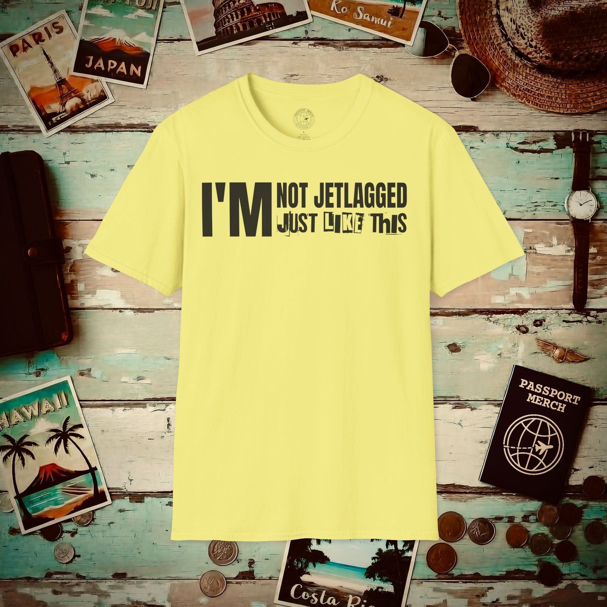 I'm Not Jetlagged T-Shirt Cornsilk / S
