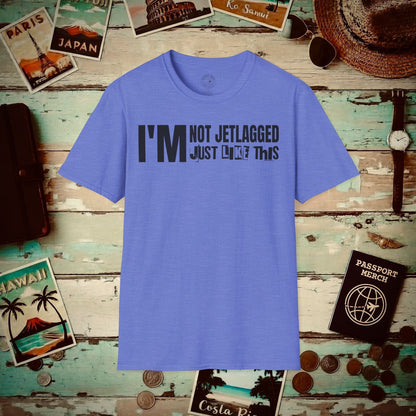 I'm Not Jetlagged T-Shirt Heather Royal / S
