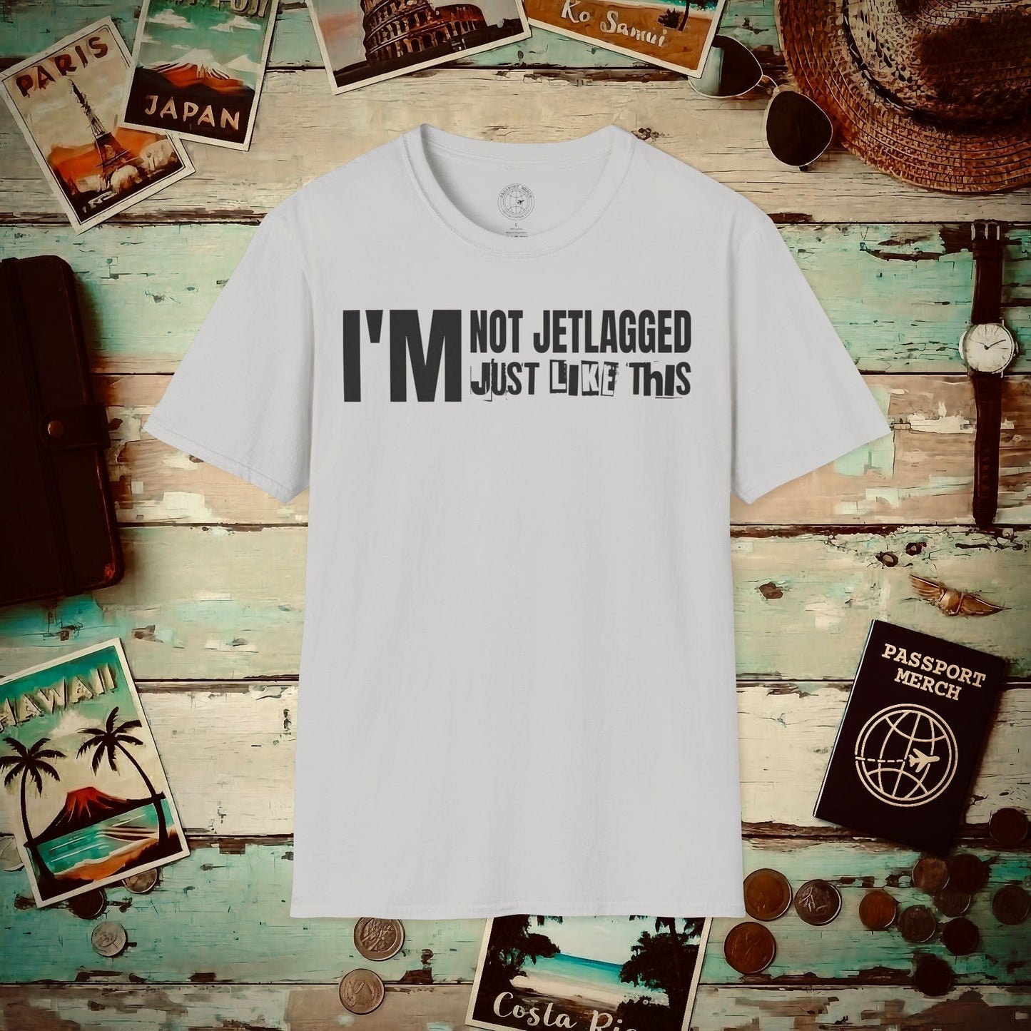 I'm Not Jetlagged T-Shirt Ice Grey / S