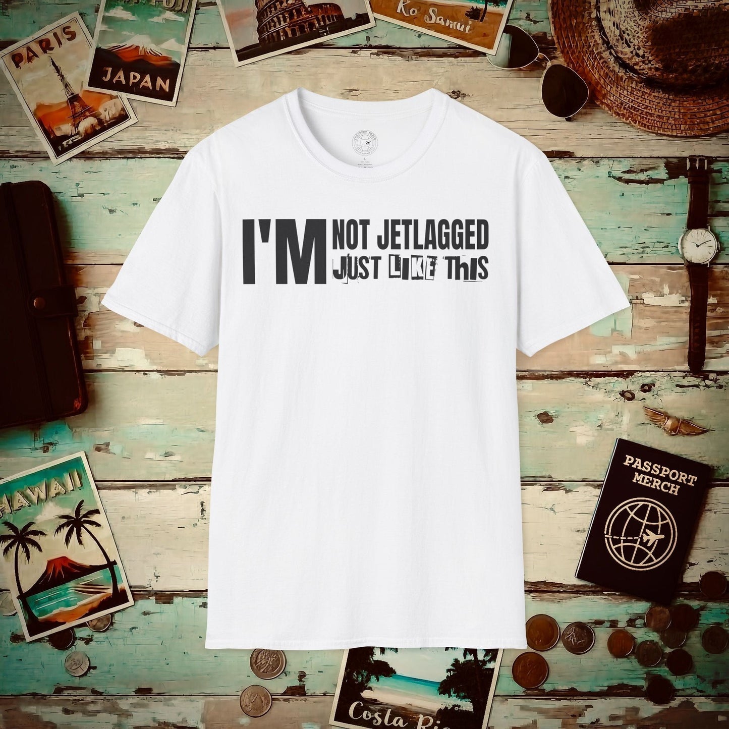 I'm Not Jetlagged T-Shirt White / S