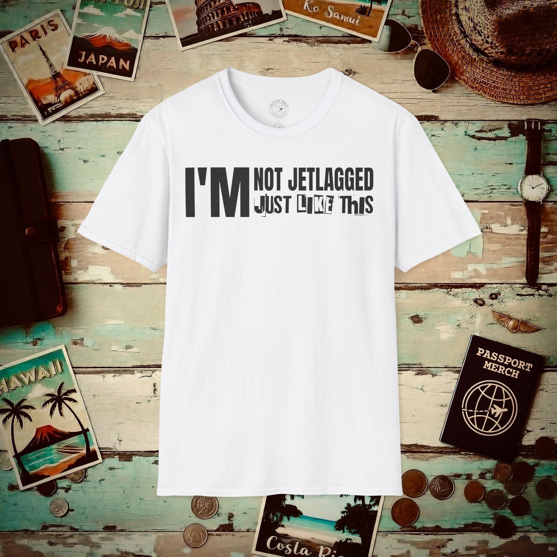 I'm Not Jetlagged T-Shirt White / S