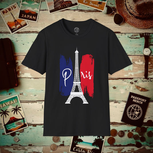 Impressions of Paris France T-Shirt Black / S