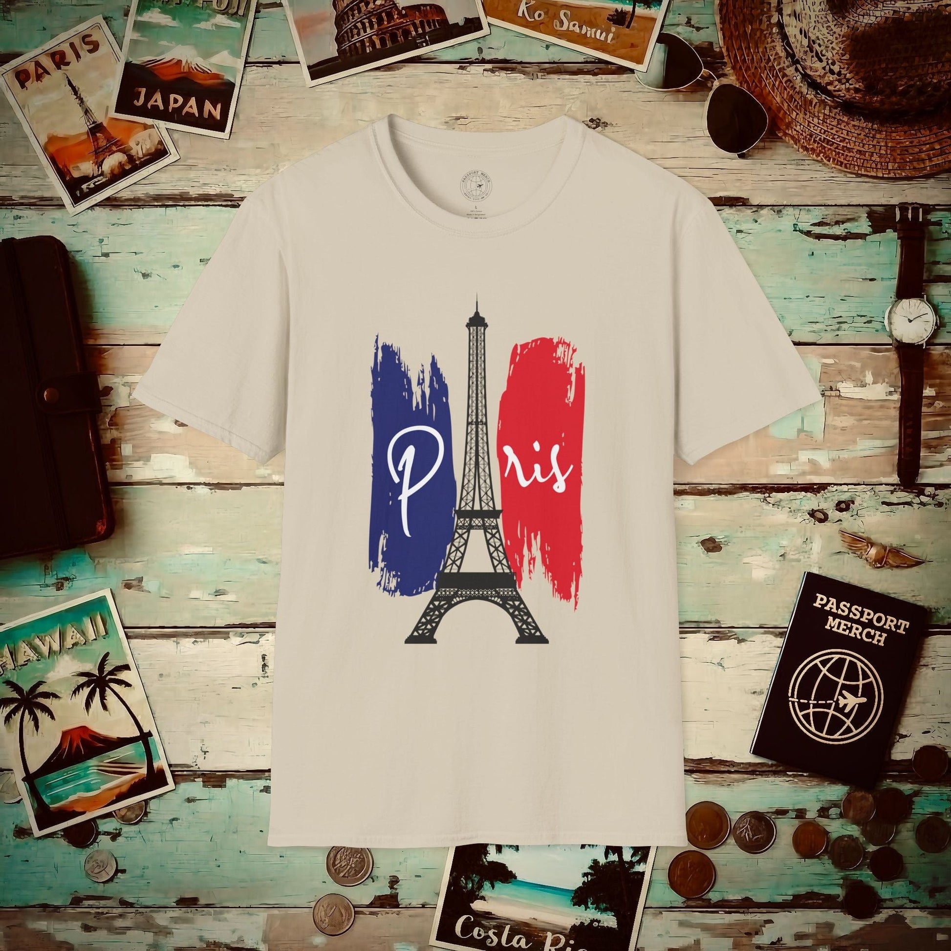 Impressions of Paris France T-Shirt Sand / S