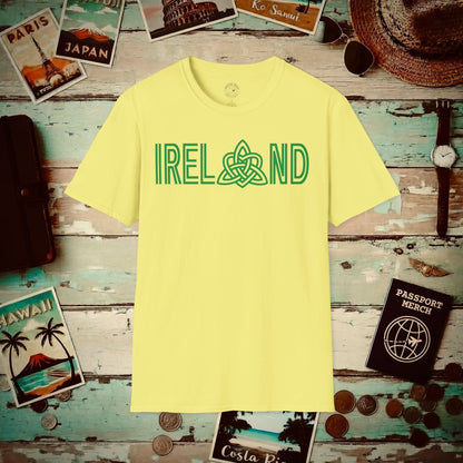 Ireland Celtic Trinity Love Knot T-Shirt Cornsilk / S
