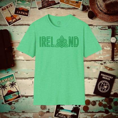 Ireland Celtic Trinity Love Knot T-Shirt Heather Irish Green / S
