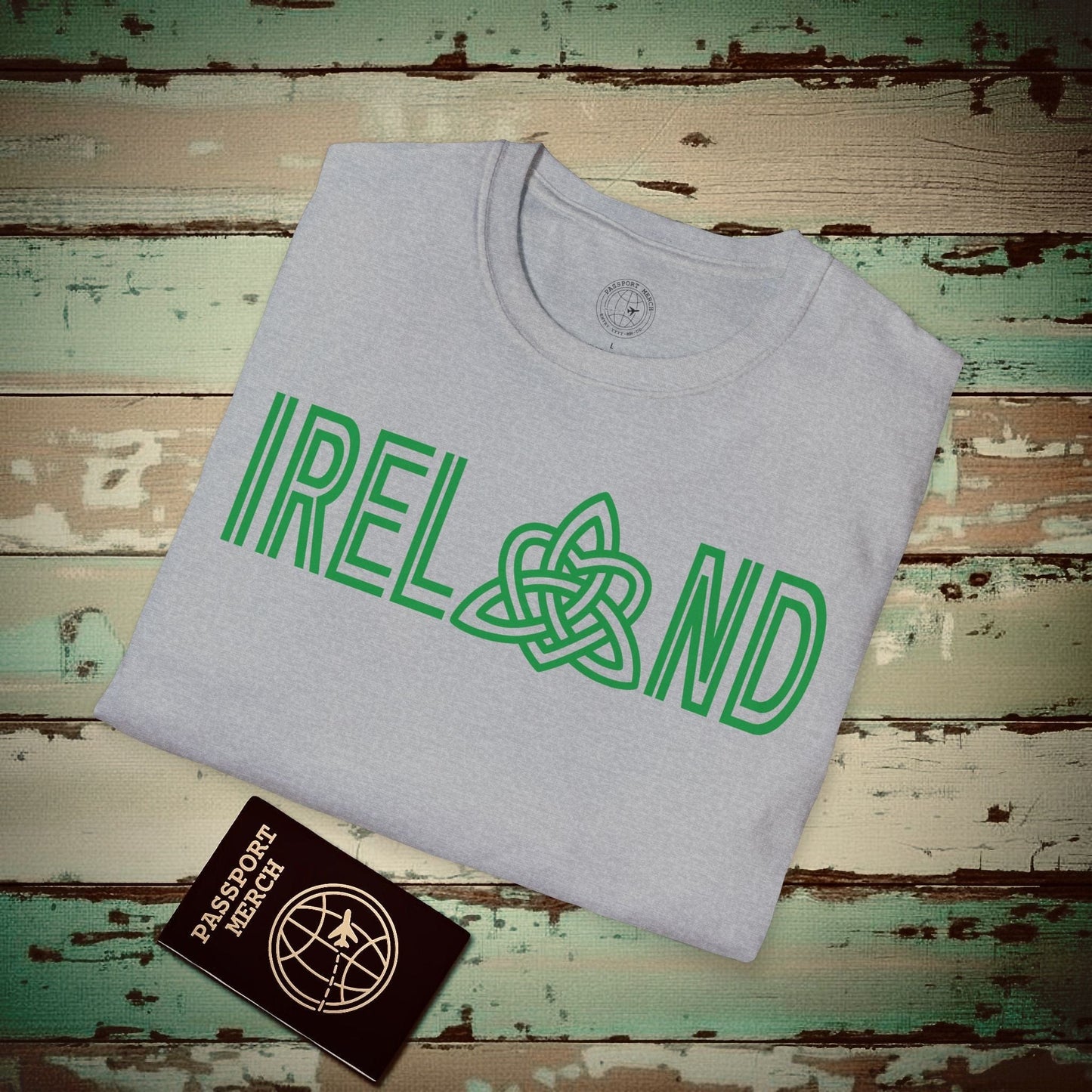 Ireland Celtic Trinity Love Knot T-Shirt Sport Grey / S