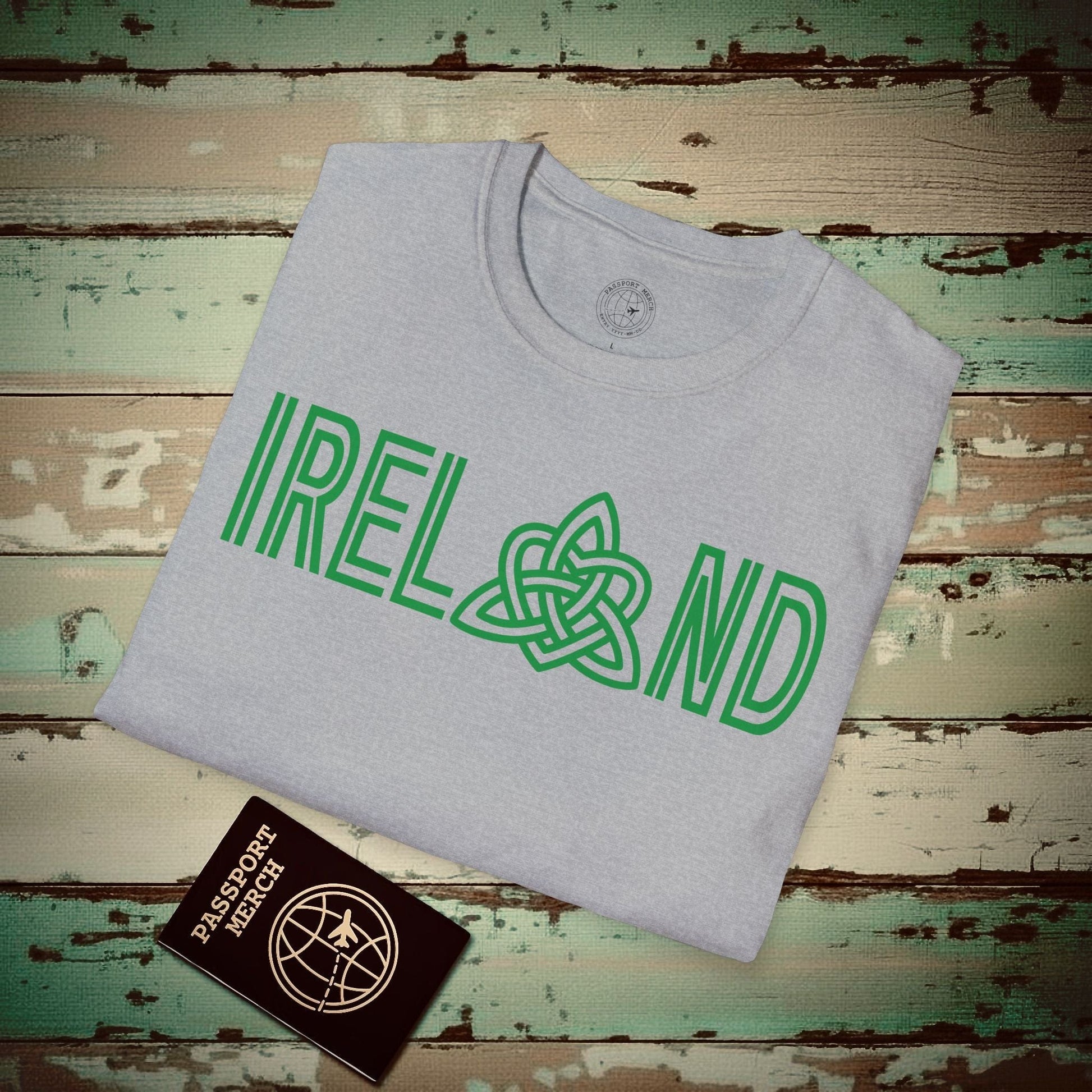 Ireland Celtic Trinity Love Knot T-Shirt Sport Grey / S