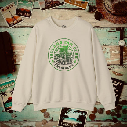 Ireland Fan Club President Crewneck Sand / S
