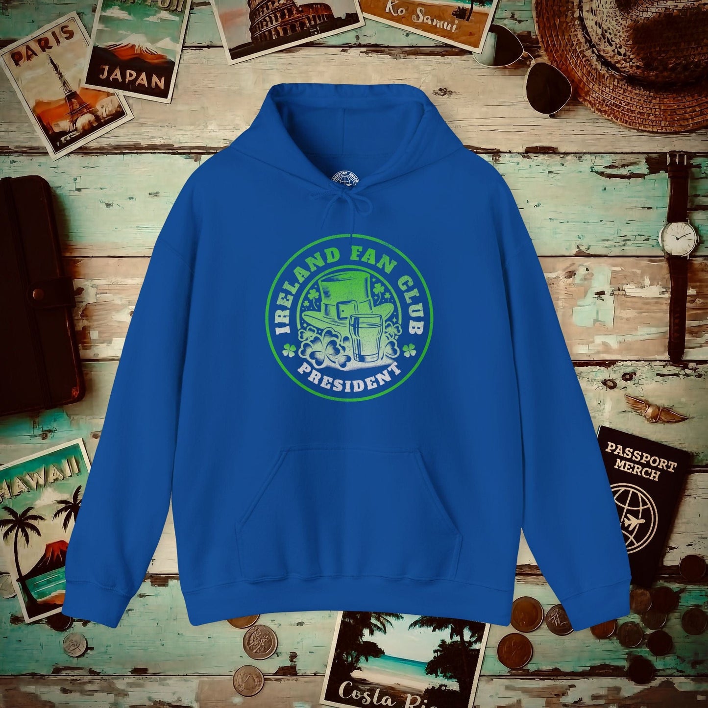 Ireland Fan Club President Hoodie Royal / S