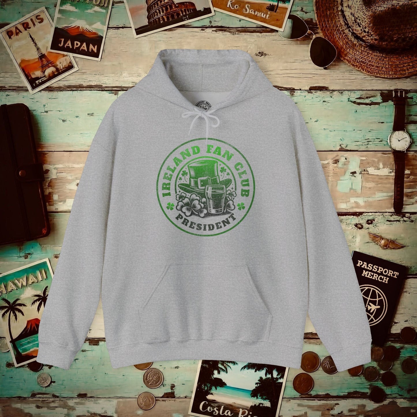 Ireland Fan Club President Hoodie Sport Grey / S