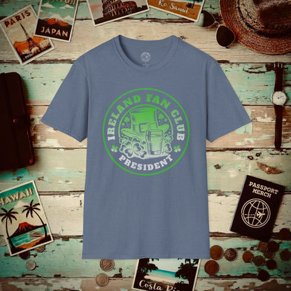 Ireland Fan Club President T-Shirt Heather Indigo / S