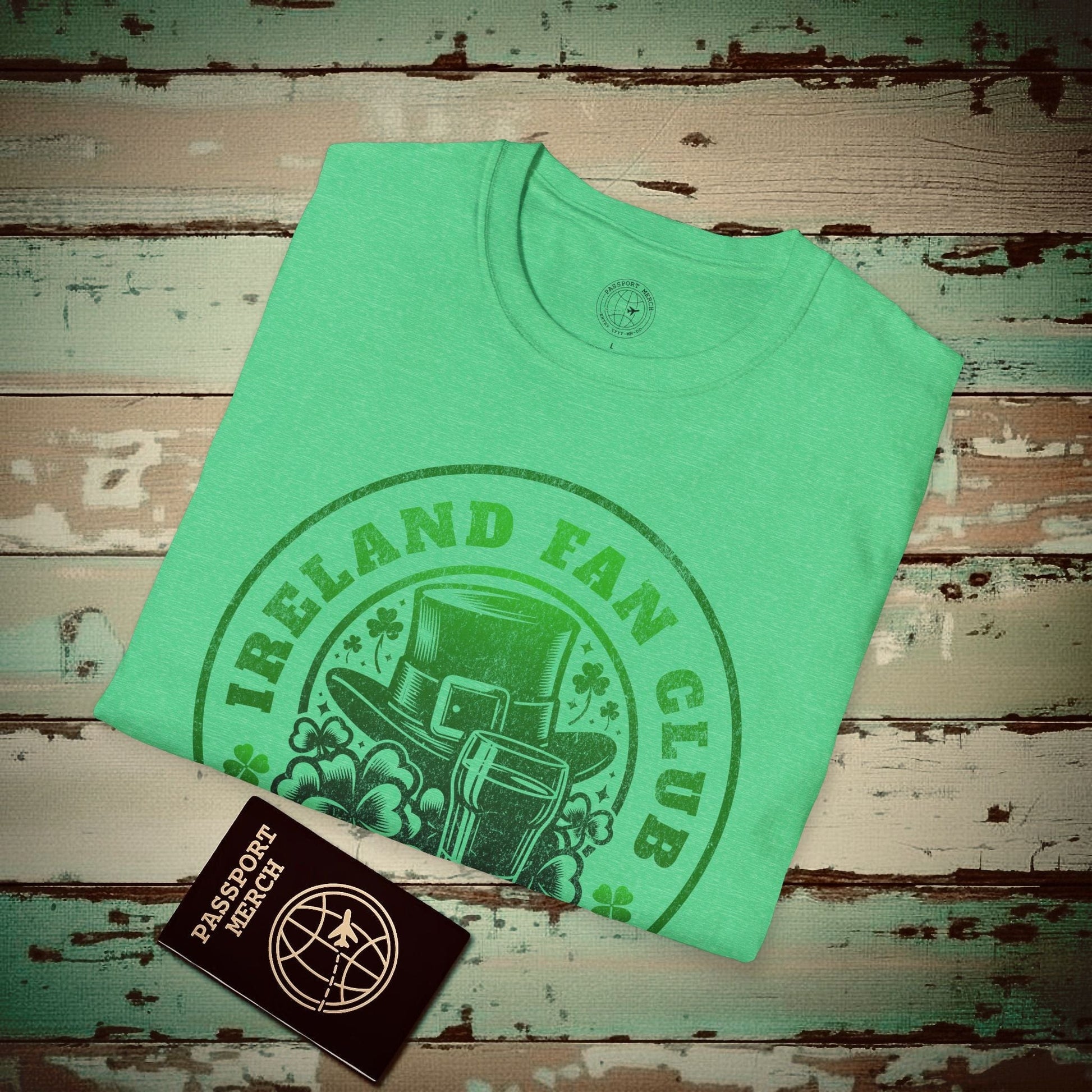 Ireland Fan Club President T-Shirt Heather Irish Green / S