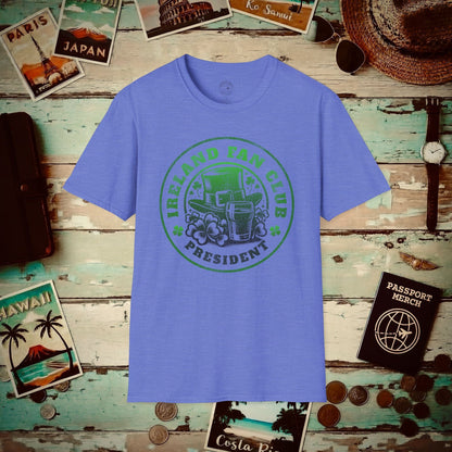 Ireland Fan Club President T-Shirt Heather Royal / S