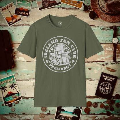 Ireland Fan Club President T-Shirt Military Green / S