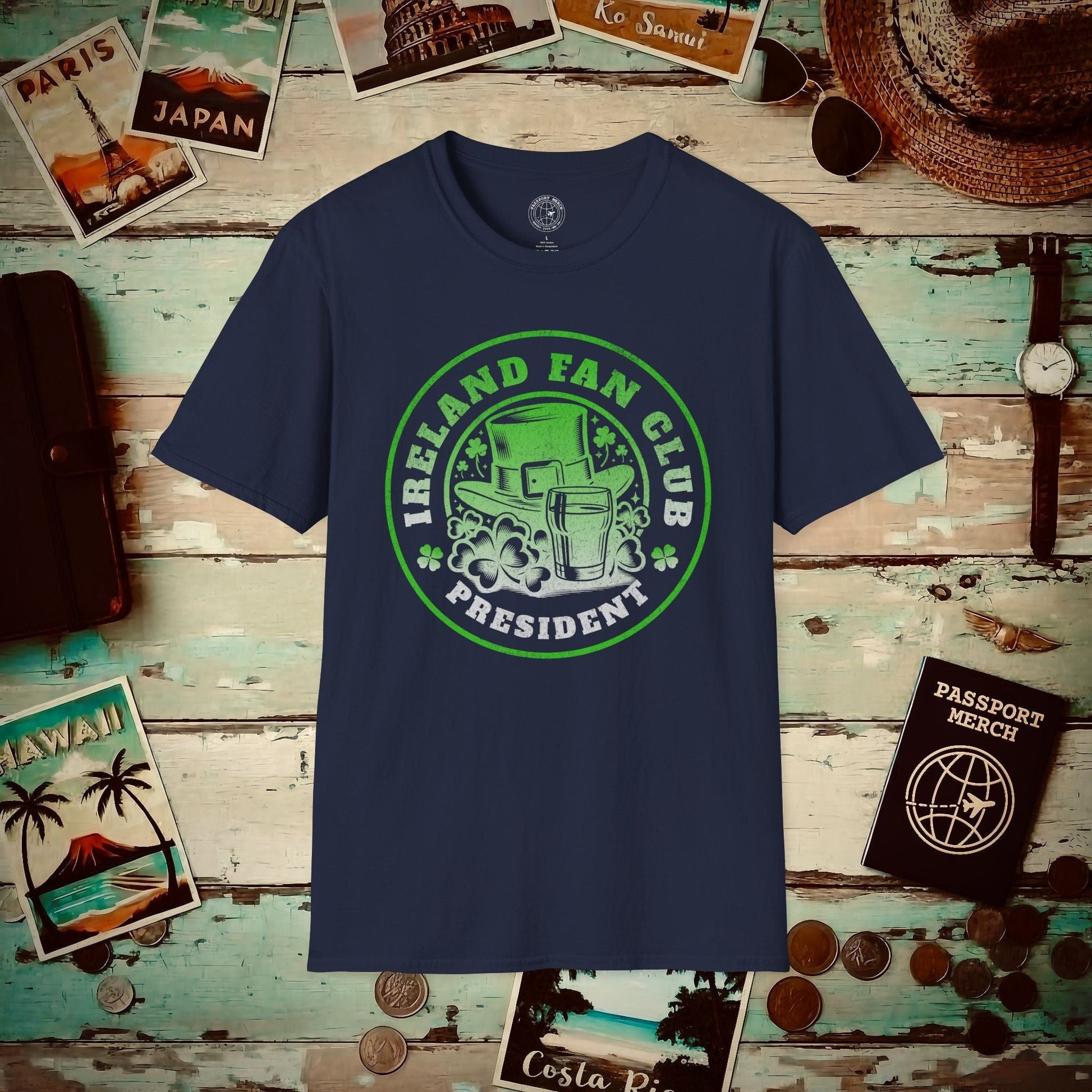 Ireland Fan Club President T-Shirt Navy / S