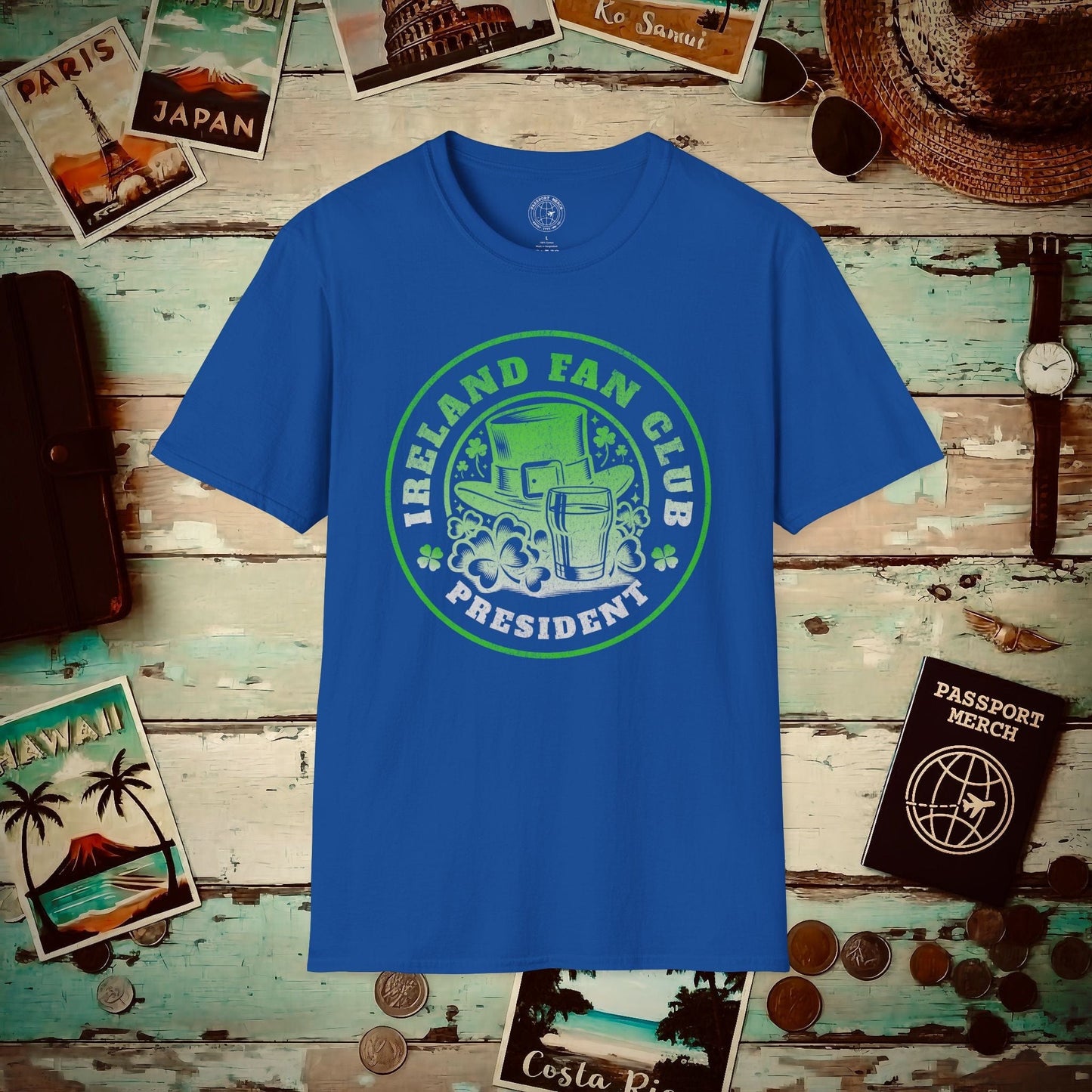 Ireland Fan Club President T-Shirt Royal / S