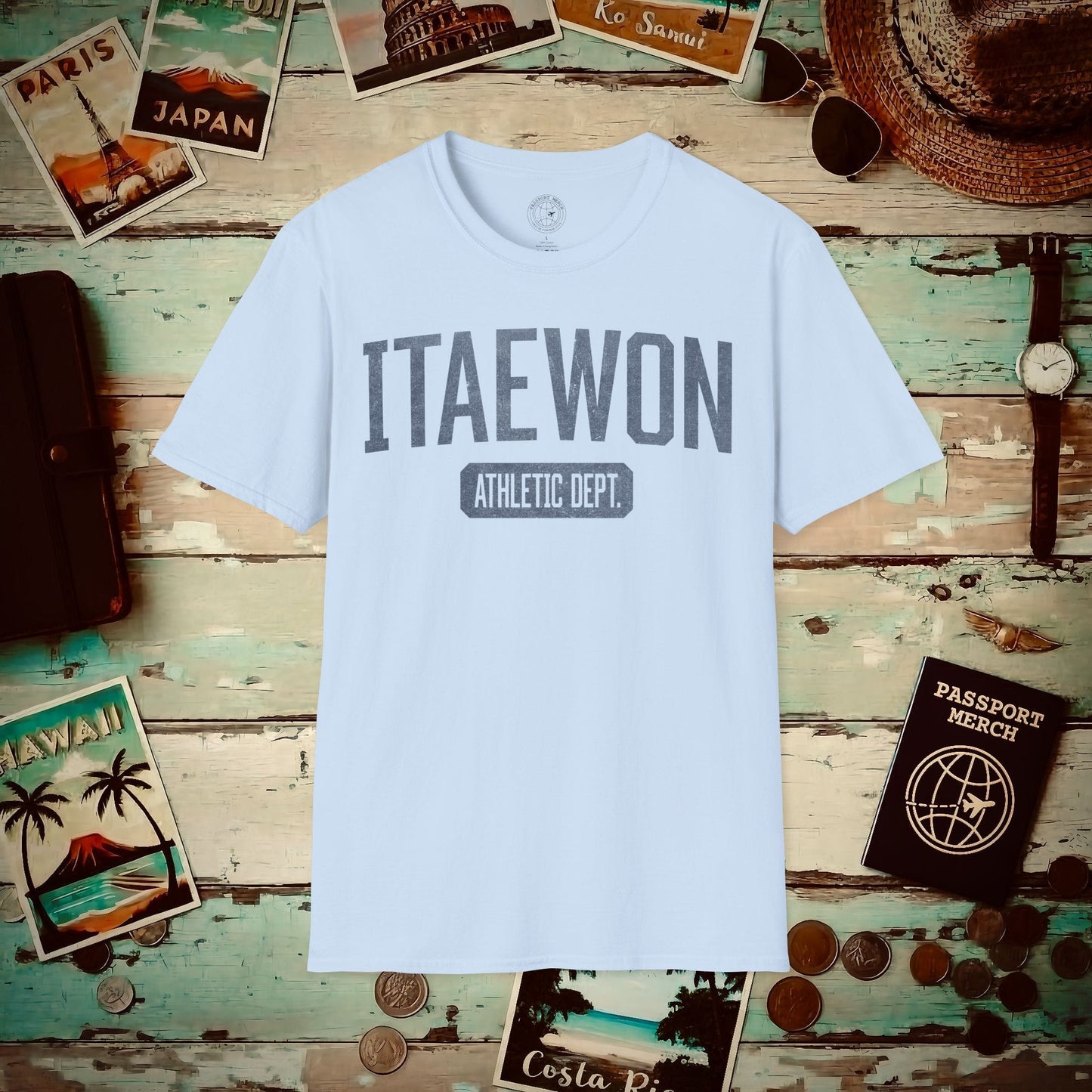 Itaewon Athletic Dept. Korea T-Shirt Light Blue / S
