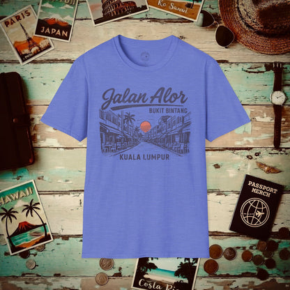 Jalan Alor Kuala Lumpur Malaysia (Vintage Urban) T-Shirt Heather Royal / S