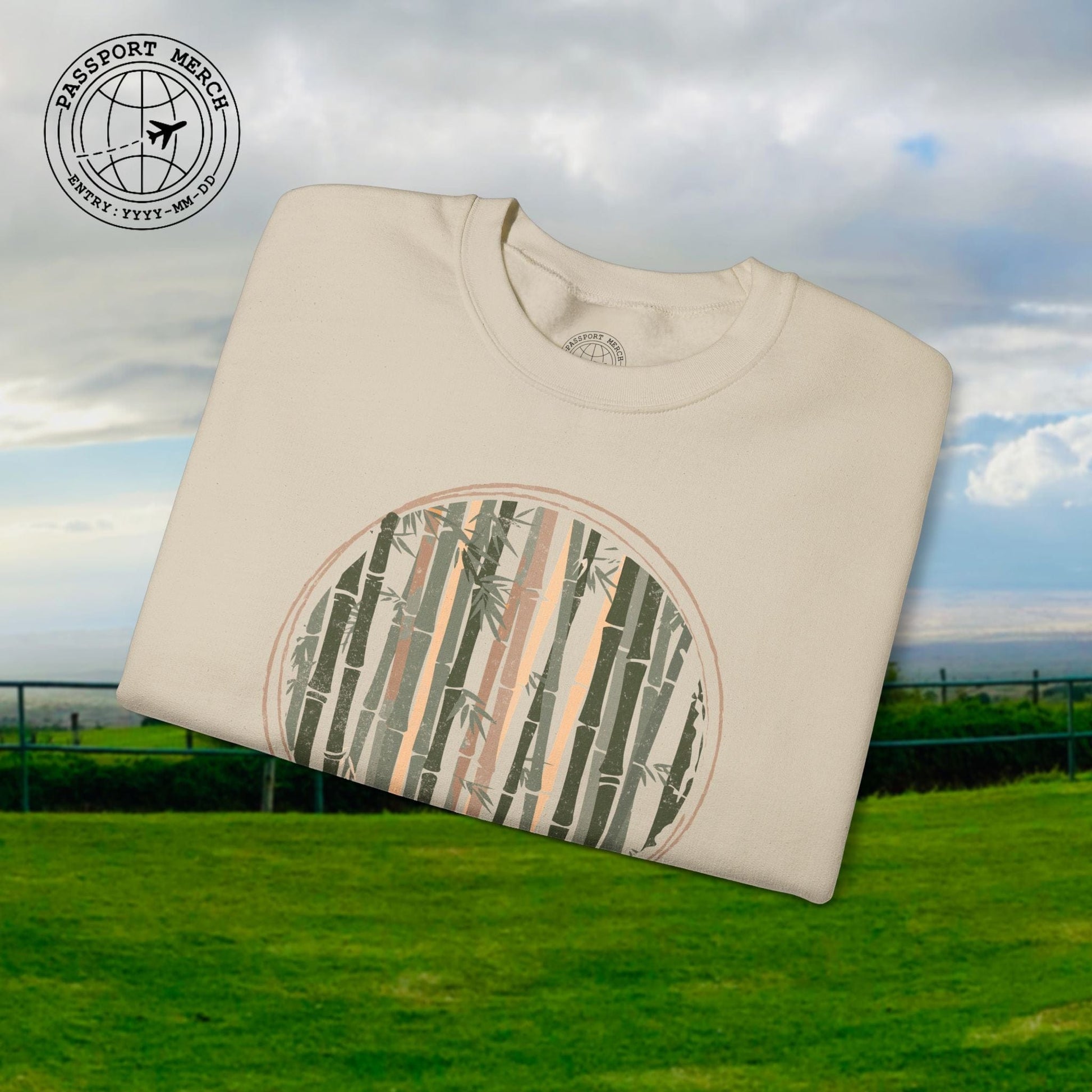 Japanese Jūnansei (Flexibility) Bamboo Crewneck Sand / S