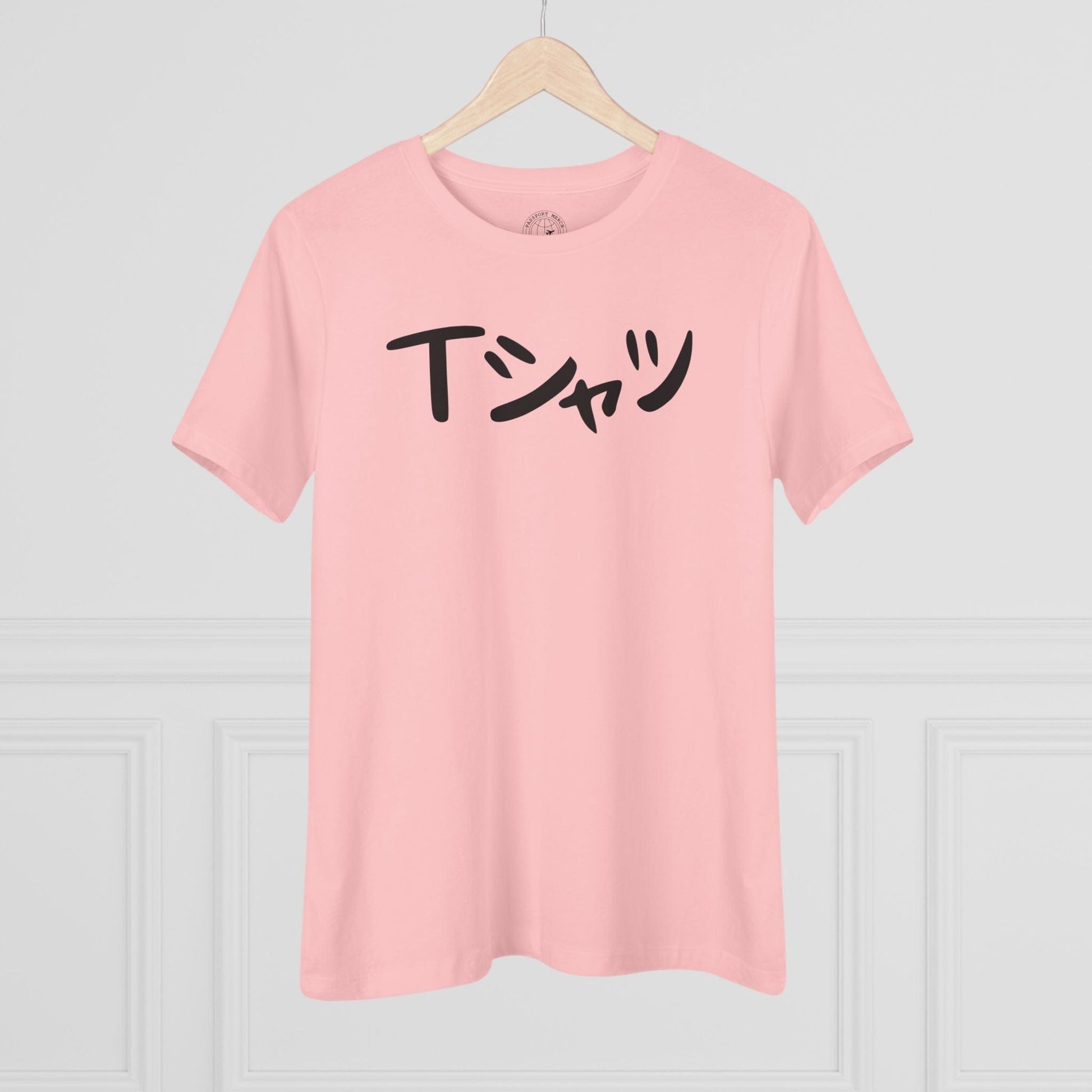 Japanese Language T-Shirt that says T-Shirt, Womens Fit Pink / S