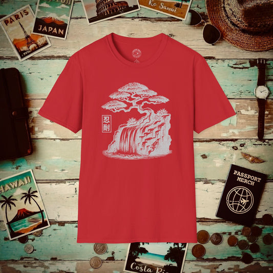 Japanese Nintai (Patience) Bonsai T-Shirt Red / S