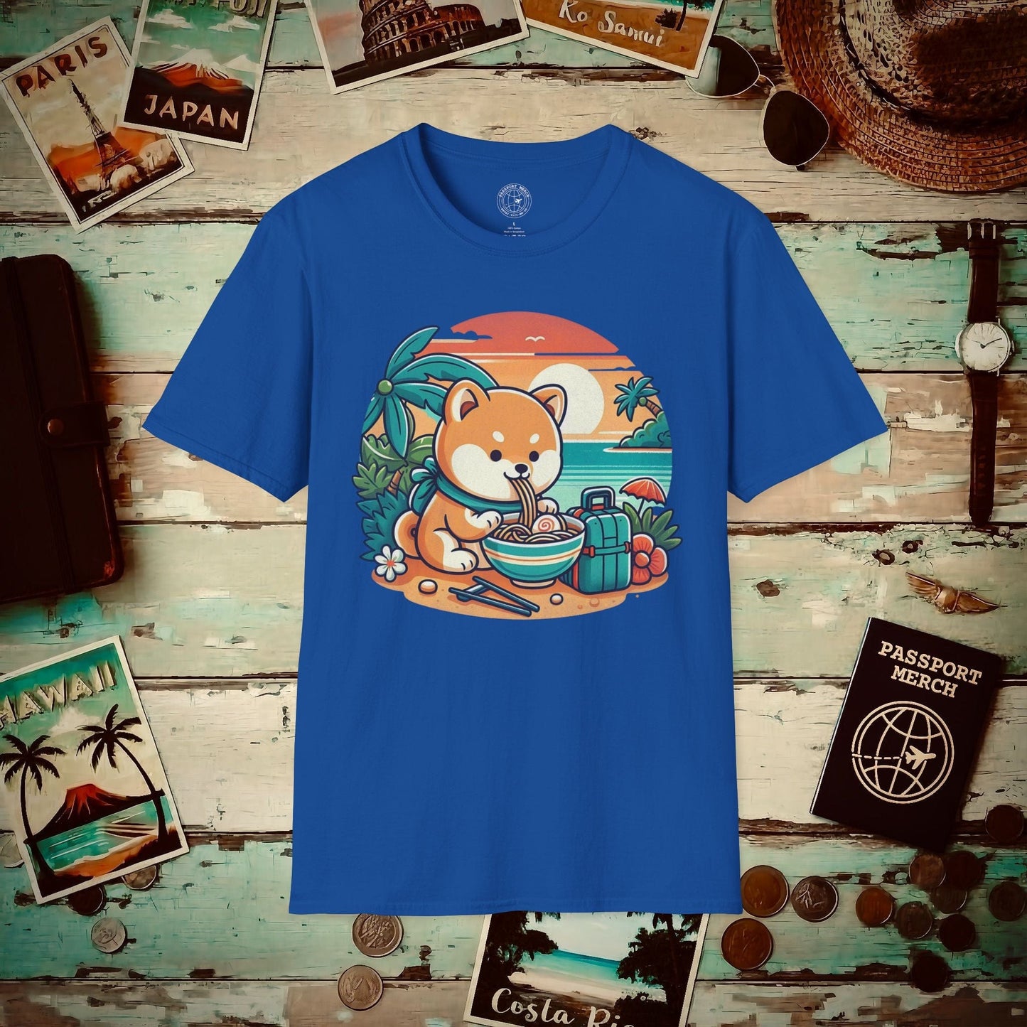 Japanese Shiba Inu Meets Hawaiian Saimin T-Shirt Royal / S