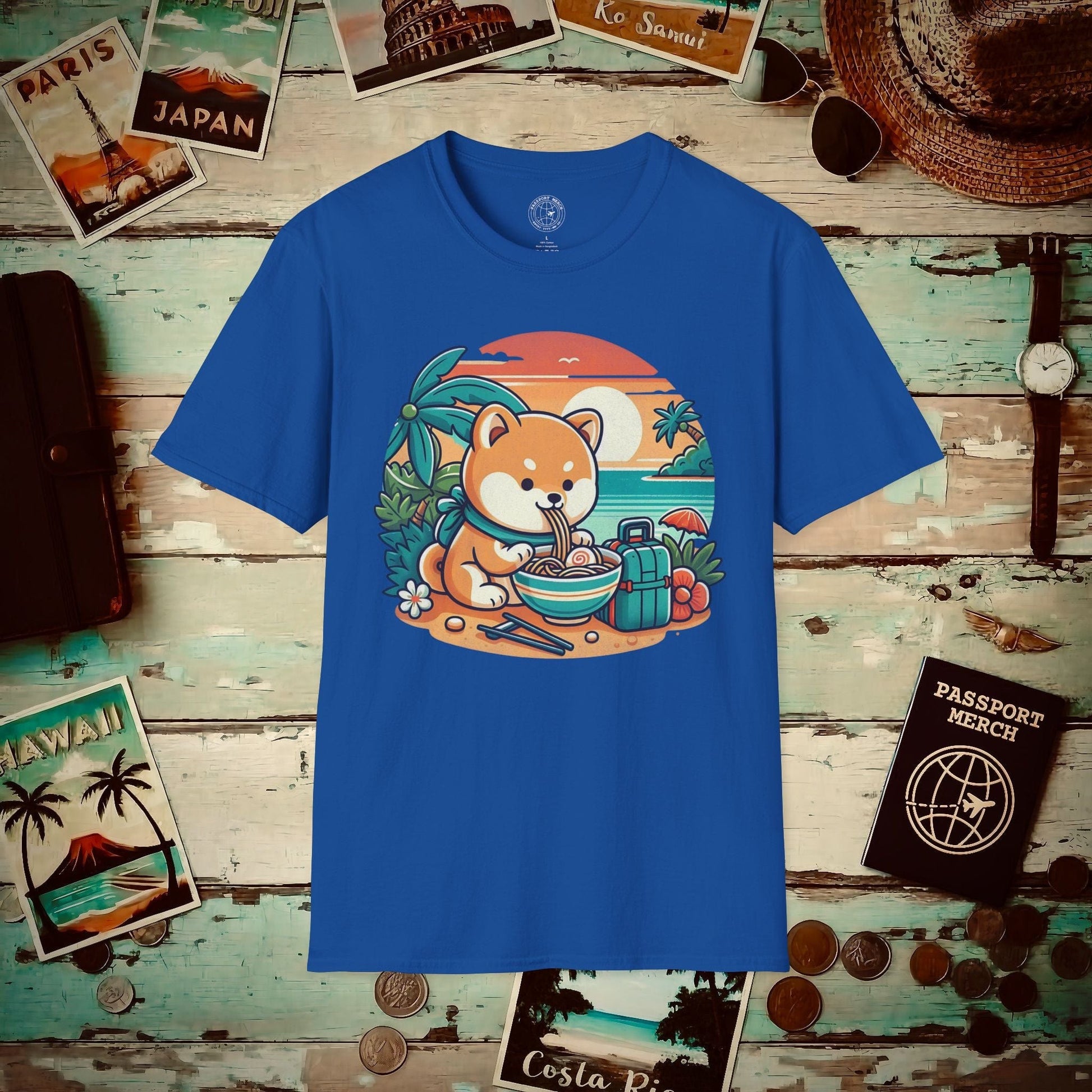 Japanese Shiba Inu Meets Hawaiian Saimin T-Shirt Royal / S