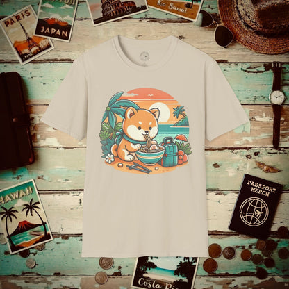 Japanese Shiba Inu Meets Hawaiian Saimin T-Shirt Sand / S