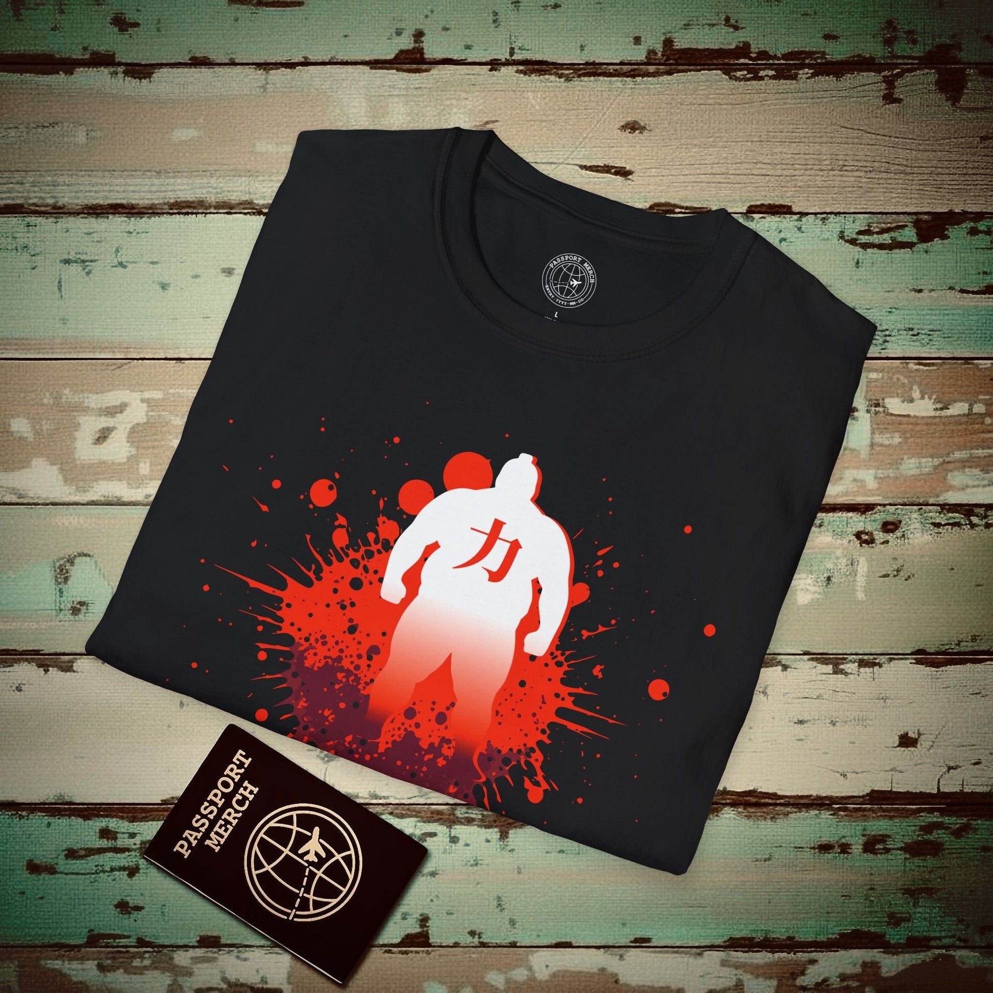 Japanese Sumo Chikara (Power) T-Shirt Black / S