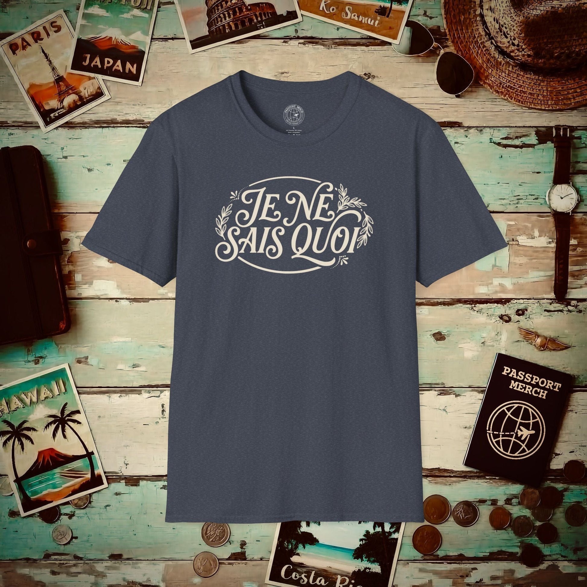 Je Ne Sais Quoi, France T-Shirt Heather Navy / S