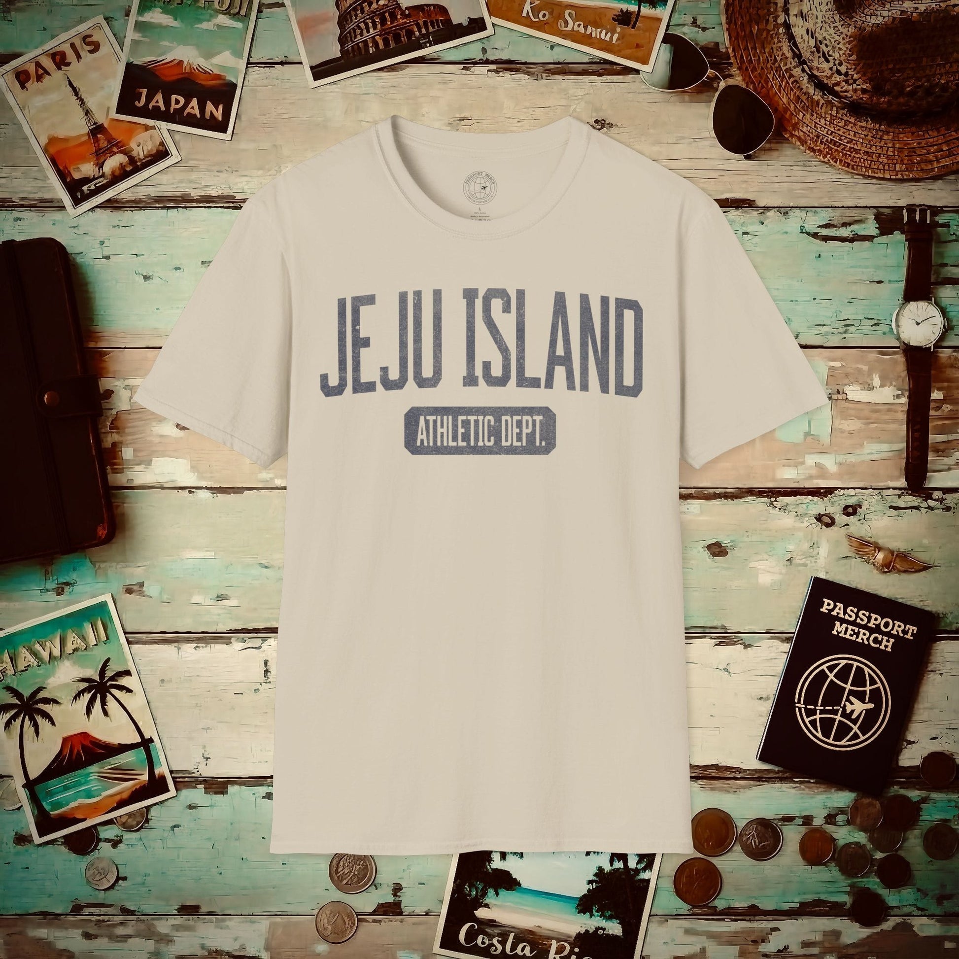 Jeju Island Athletic Dept. Korea T-Shirt Sand / S