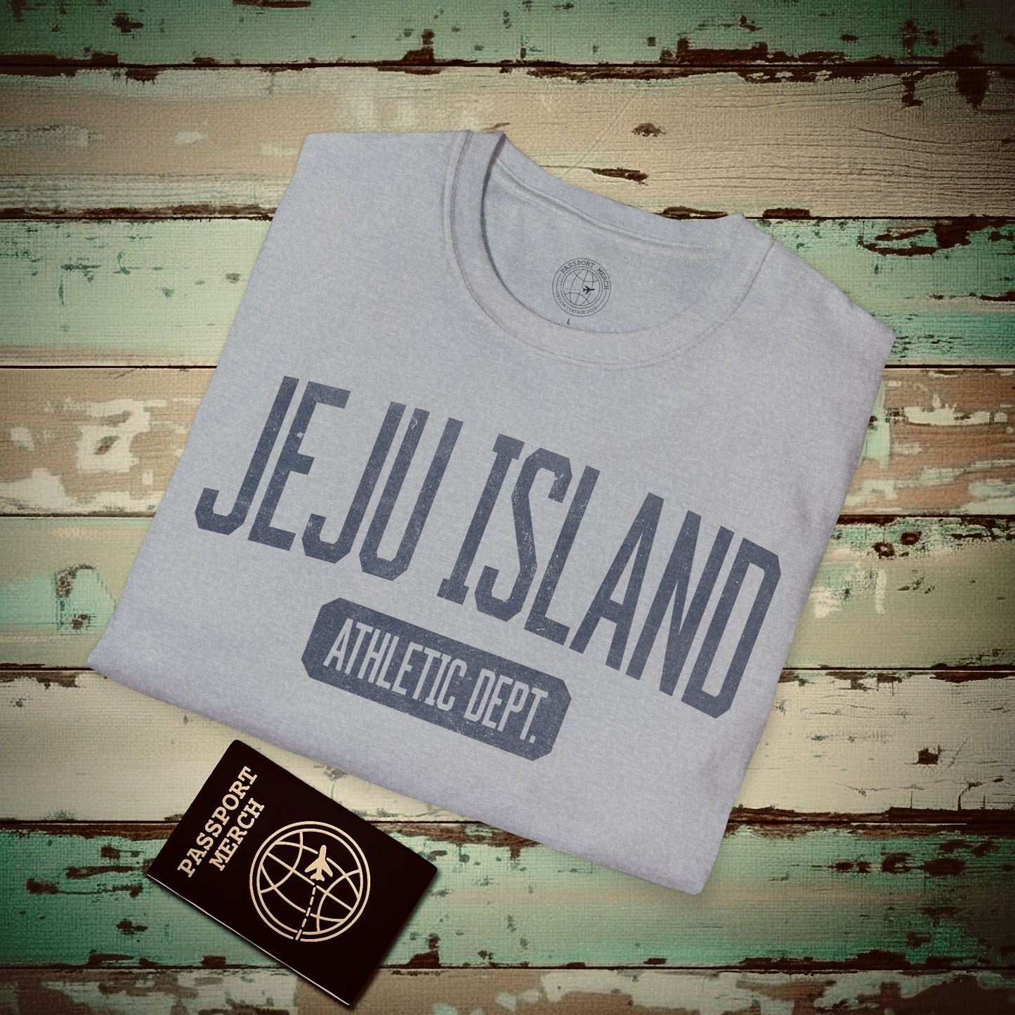 Jeju Island Athletic Dept. Korea T-Shirt Sport Grey / S