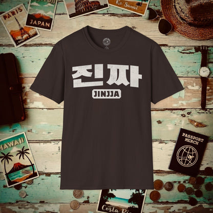 Jinjja (K-Drama 101) Korea T-Shirt Dark Chocolate / S