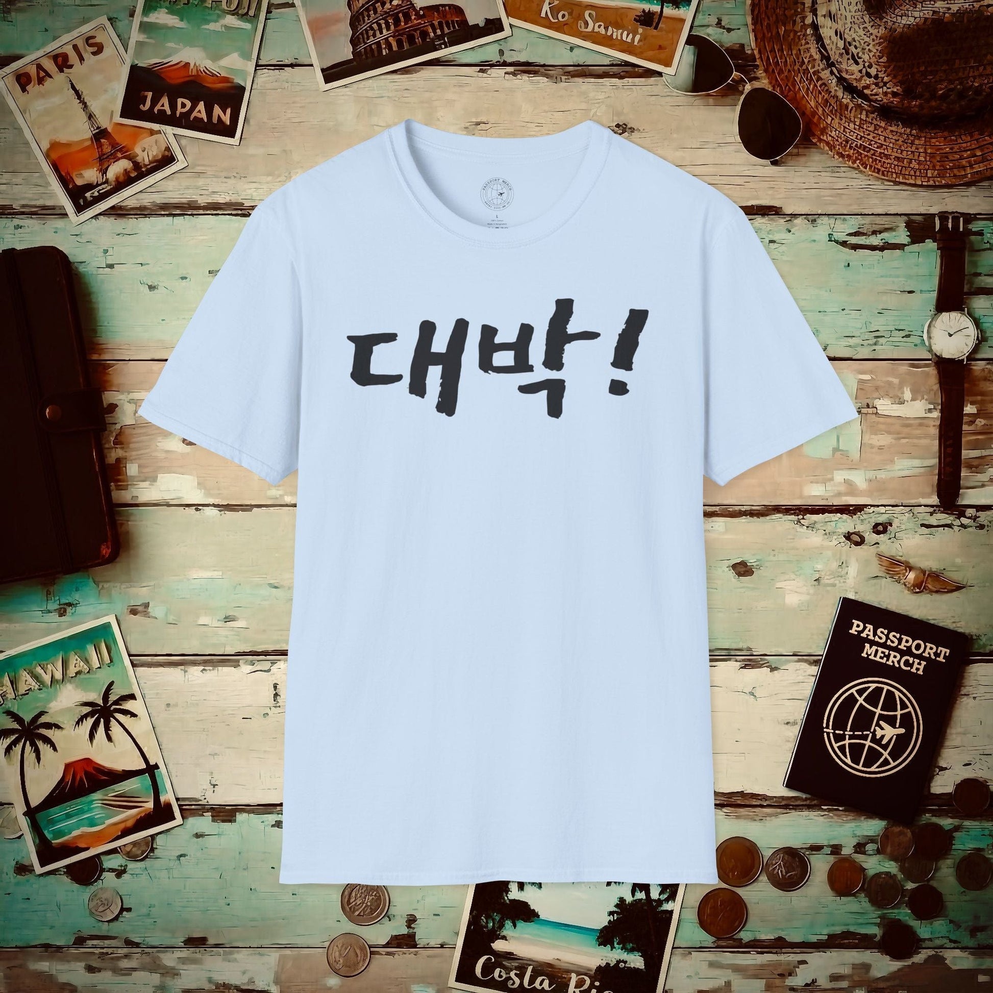 K-Drama 101 - Daebak! - Korea T-Shirt Light Blue / S