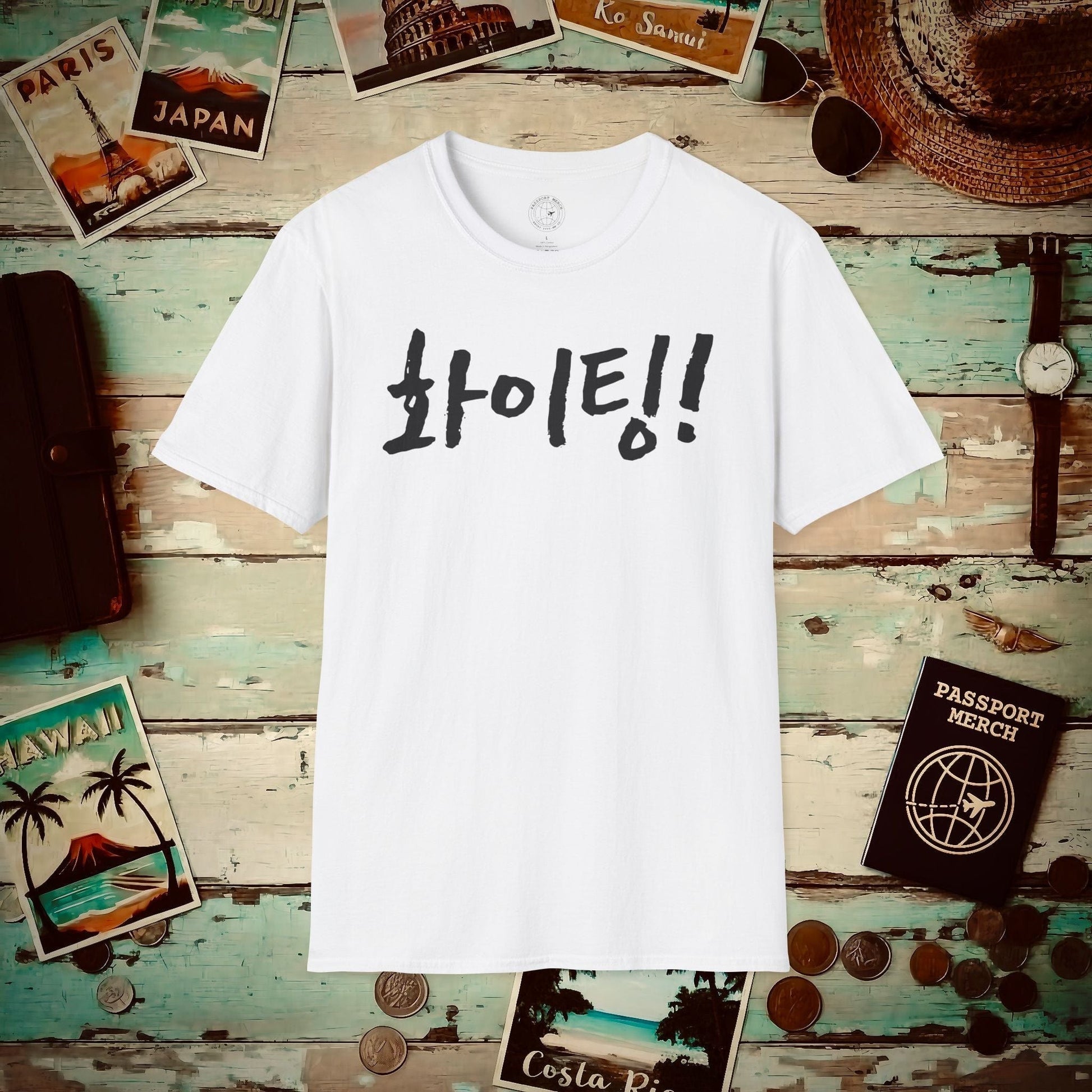 K-Drama 101 - Hwaiting! - Korea T-Shirt White / S