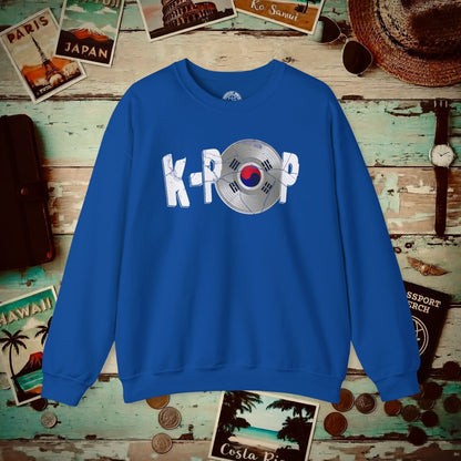 K-POP Vinyl, Korea Crewneck Royal / S