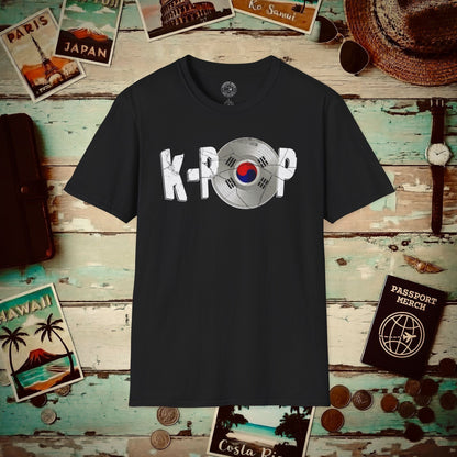 K-POP Vinyl, Korea T-Shirt Black / S