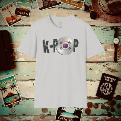 K-POP Vinyl, Korea T-Shirt Ice Grey / S