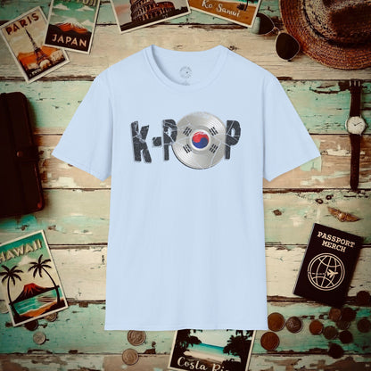 K-POP Vinyl, Korea T-Shirt Light Blue / S