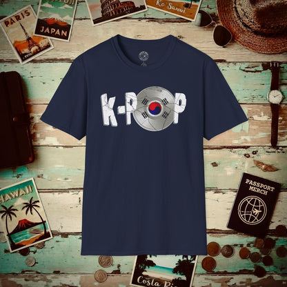 K-POP Vinyl, Korea T-Shirt Navy / S