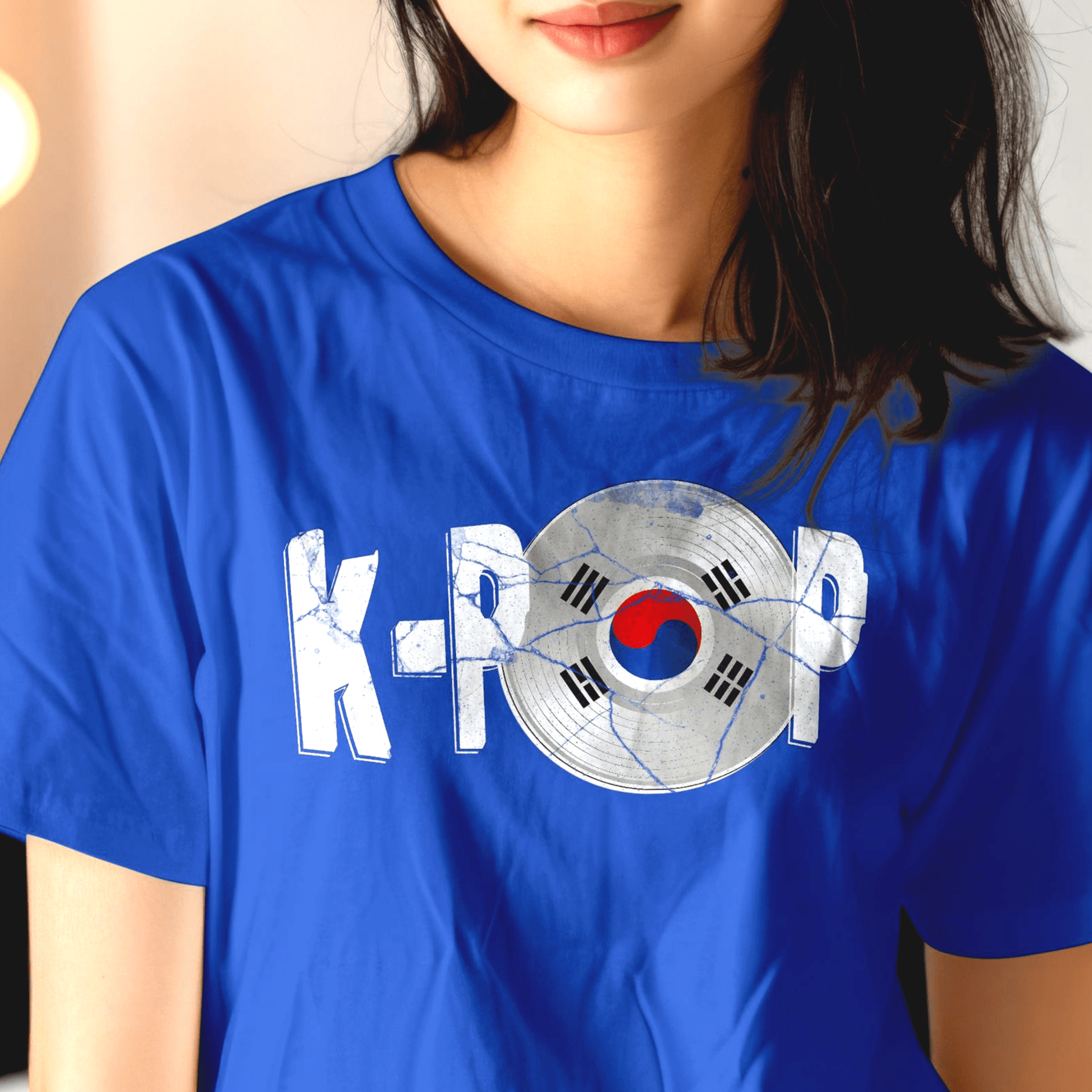 K-POP Vinyl, Korea T-Shirt Royal / S