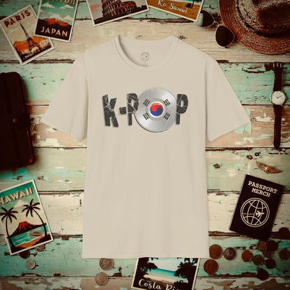 K-POP Vinyl, Korea T-Shirt Sand / S