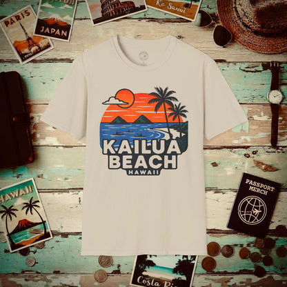 Kailua Beach, Hawaii - 80's Vintage T-Shirt Sand / S