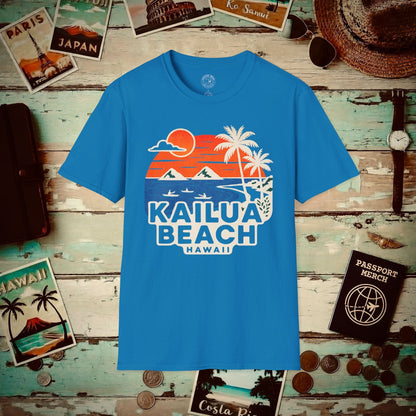 Kailua Beach, Hawaii - 80's Vintage T-Shirt Sapphire / S