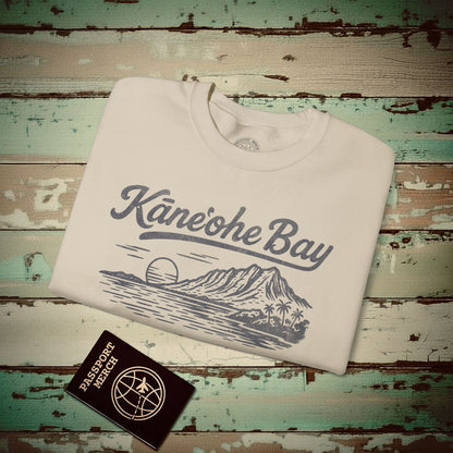 Kaneohe Bay Vintage Monochrome, Hawaii Crewneck Sand / S